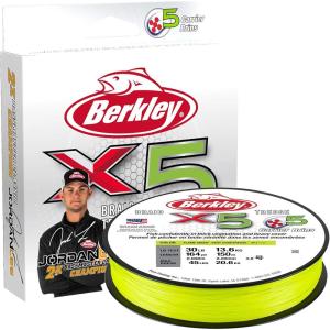 imageBerkley x5 Braid Fishing LineFlame Green  Jordan Lee Pro Designed