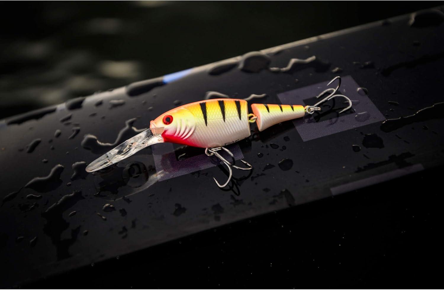 imageBerkley Flicker Shad Jointed Crankbait 2 Pack Red Tiger 13 oz 2 34in 79 Dive DepthChartreuse Pearl