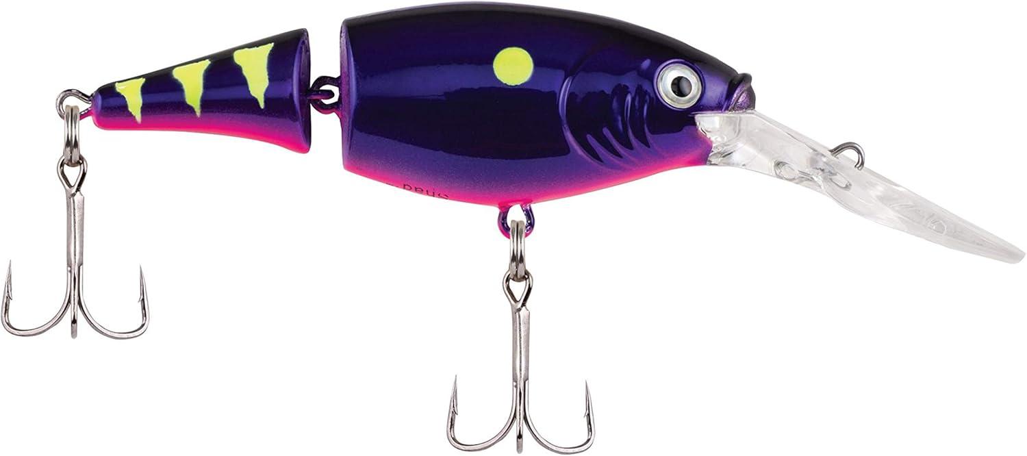 imageBerkley Flicker Shad Jointed Crankbait 2 Pack Red Tiger 13 oz 2 34in 79 Dive DepthFiretail Chrome Candy