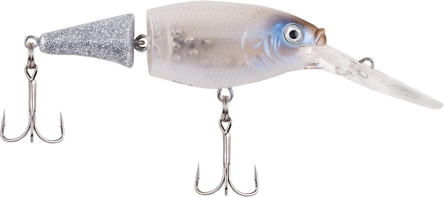 imageBerkley Flicker Shad Jointed Crankbait 2 Pack Red Tiger 13 oz 2 34in 79 Dive DepthFiretail Ghost Glitter