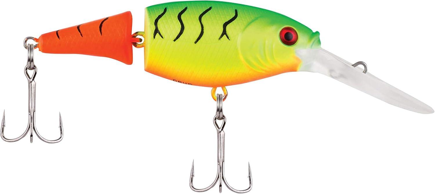 imageBerkley Flicker Shad Jointed Crankbait 2 Pack Red Tiger 13 oz 2 34in 79 Dive DepthFiretail MF Hot Firetiger