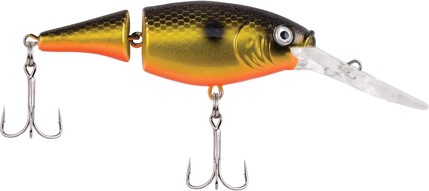 imageBerkley Flicker Shad Jointed Crankbait 2 Pack Red Tiger 13 oz 2 34in 79 Dive DepthFools Gold