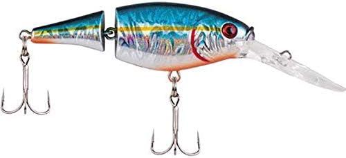 imageBerkley Flicker Shad Jointed Crankbait 2 Pack Red Tiger 13 oz 2 34in 79 Dive DepthSlick Black Pearl
