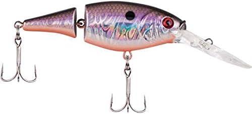 imageBerkley Flicker Shad Jointed Crankbait 2 Pack Red Tiger 13 oz 2 34in 79 Dive DepthSlick Black Pearl