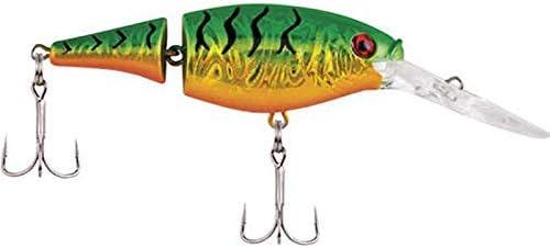 imageBerkley Flicker Shad Jointed Crankbait 2 Pack Red Tiger 13 oz 2 34in 79 Dive DepthSlick Black Pearl