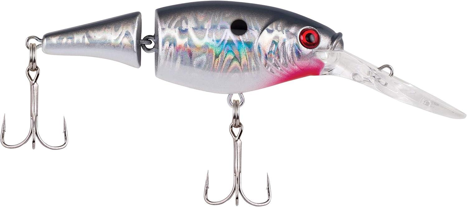 imageBerkley Flicker Shad Jointed Crankbait 2 Pack Red Tiger 13 oz 2 34in 79 Dive DepthSlick Mouse