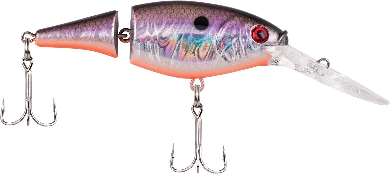 imageBerkley Flicker Shad Jointed Crankbait 2 Pack Red Tiger 13 oz 2 34in 79 Dive DepthSlick Smelt