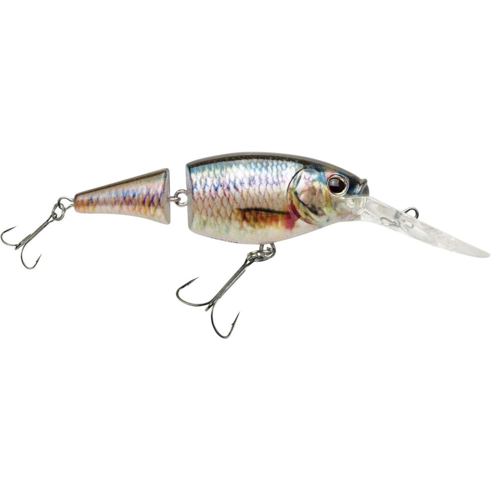 imageBerkley Flicker Shad Jointed Crankbait 2 Pack Red Tiger 13 oz 2 34in 79 Dive DepthHD Fathead Minnow