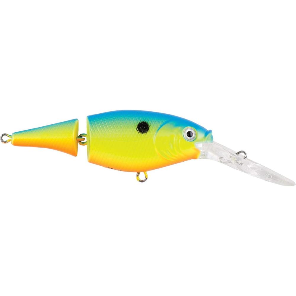 imageBerkley Flicker Shad Jointed Crankbait 2 Pack Red Tiger 13 oz 2 34in 79 Dive DepthKingfisher