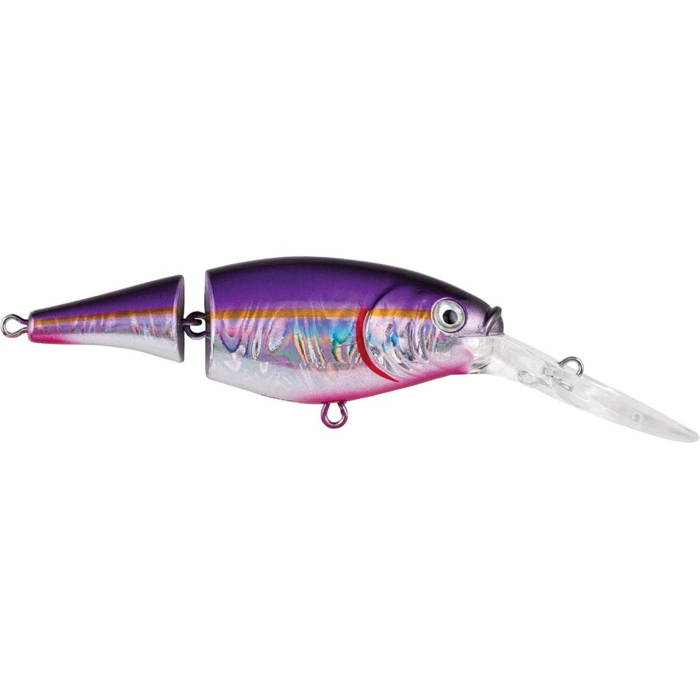 imageBerkley Flicker Shad Jointed Crankbait 2 Pack Red Tiger 13 oz 2 34in 79 Dive DepthSlick Alewife