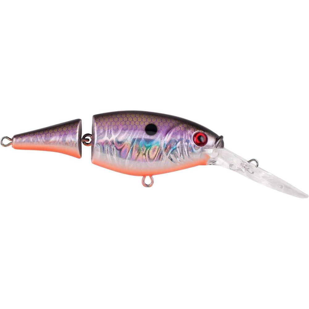imageBerkley Flicker Shad Jointed Crankbait 2 Pack Red Tiger 13 oz 2 34in 79 Dive DepthSlick Smelt