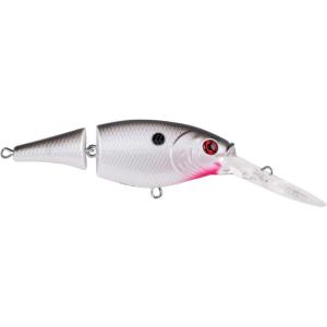 imageBerkley Flicker Shad Jointed Crankbait 2 Pack Red Tiger 13 oz 2 34in 79 Dive DepthPearl White