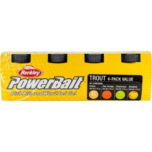 imageBerkley PowerBait Trout Fishing Dough BaitAssorted 4Pack