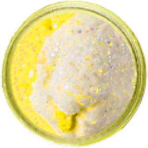 imageBerkley PowerBait Trout Fishing Dough BaitWhite Chartreuse  Glitter