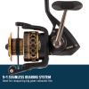 imagePENN Battle Spinning Reel Kit Size 5000 Includes Reel Cover and Spare Anodized Aluminum Spool RightLeft Handle Position HT100 Front Drag SystemBattle Reel Kit