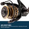 imagePENN Battle Spinning Reel Kit Size 5000 Includes Reel Cover and Spare Anodized Aluminum Spool RightLeft Handle Position HT100 Front Drag SystemBattle Reel