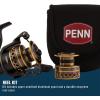 imagePENN Battle Spinning Reel Kit Size 5000 Includes Reel Cover and Spare Anodized Aluminum Spool RightLeft Handle Position HT100 Front Drag SystemBattle Reel Kit