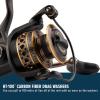 imagePENN Battle Spinning Reel Kit Size 5000 Includes Reel Cover and Spare Anodized Aluminum Spool RightLeft Handle Position HT100 Front Drag SystemBattle Reel Kit