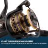 imagePENN Battle Spinning Reel Kit Size 5000 Includes Reel Cover and Spare Anodized Aluminum Spool RightLeft Handle Position HT100 Front Drag SystemBattle Reel