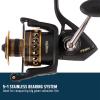 imagePENN Battle Spinning Reel Kit Size 5000 Includes Reel Cover and Spare Anodized Aluminum Spool RightLeft Handle Position HT100 Front Drag SystemBattle Reel