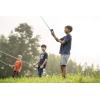 imageAbu Garcia 66 Gen IKE Youth Fishing Rod and Reel Spinning Combo 1Piece Rod Size 30 Reel RightLeft Hand Position Fishing Rod and Reel for KidsBlackIke Dude Spincast New Model