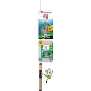 imageShakespeare Catch More Fish Panfish Spinning Fishing Combo Includes Fishing Rod ampamp Reel Berkley Fishing Baits Live Bait Tackle PreSpooled with 4lb Stren Line