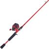 imageUgly Stik 6 HiLite Spincast Fishing Rod and Reel Combo 2Piece Graphite ampamp Fiberglass Rod Durable and Strong RightLeft Handle PositionRed