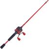 imageUgly Stik 6 HiLite Spincast Fishing Rod and Reel Combo 2Piece Graphite ampamp Fiberglass Rod Durable and Strong RightLeft Handle PositionRed