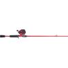 imageUgly Stik 6 HiLite Spincast Fishing Rod and Reel Combo 2Piece Graphite ampamp Fiberglass Rod Durable and Strong RightLeft Handle PositionRed