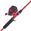 imageUgly Stik 6 HiLite Spincast Fishing Rod and Reel Combo 2Piece Graphite ampamp Fiberglass Rod Durable and Strong RightLeft Handle PositionRed