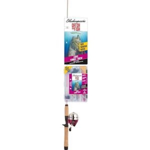 imageShakespeare Catch More Fish Spincast Reel and Fishing Rod Combo with KitLadies