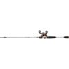 imageAbu Garcia Revo X Low Profile Baitcast Reel and Fishing Rod ComboNew Silver  Eva Grip