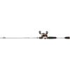 imageAbu Garcia Revo X Low Profile Baitcast Reel and Fishing Rod ComboNew Silver  Eva Grip