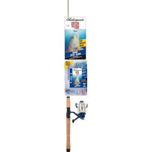 imageShakespeare Catch More Fish Inshore Spinning Fishing Combo Includes Fishing Rod ampamp Reel Berkley Fishing Baits Live Bait Tackle PreSpooled with 10lb Stren Line