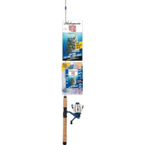 imageShakespeare Catch More Fish Lake and Pond Spinning Fishing Combo Includes Fishing Rod ampamp Reel Berkley Fishing Baits Live Bait Tackle PreSpooled with 6lb Stren Line
