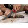imageUgly Stik Ugly Tools Utility Knife for Fishing Red and Black Fixed Tanto Partially Serrated Stainless Steel Blade NonSlip Grip Handle Includes Line Cutter