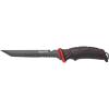 imageUgly Stik Ugly Tools Utility Knife for Fishing Red and Black Fixed Tanto Partially Serrated Stainless Steel Blade NonSlip Grip Handle Includes Line Cutter
