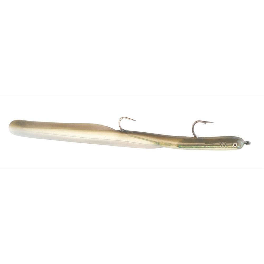 imageBerKley PowerBait Eel Saltwater Fishing Soft Bait Greeny 8in