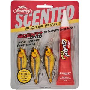 imageBerkley Scented Flicker Shad Fishing Hard BaitBlack Gold Pro Pack
