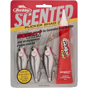imageBerkley Scented Flicker Shad Fishing Hard BaitBlack Silver Pro Pack