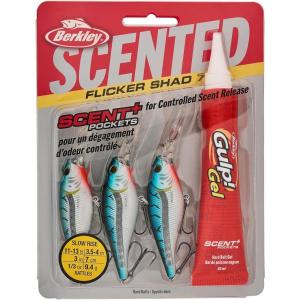 imageBerkley Scented Flicker Shad Fishing Hard BaitBlue Tiger Pro Pack