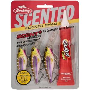 imageBerkley Scented Flicker Shad Fishing Hard BaitPurple Tiger Pro Pack