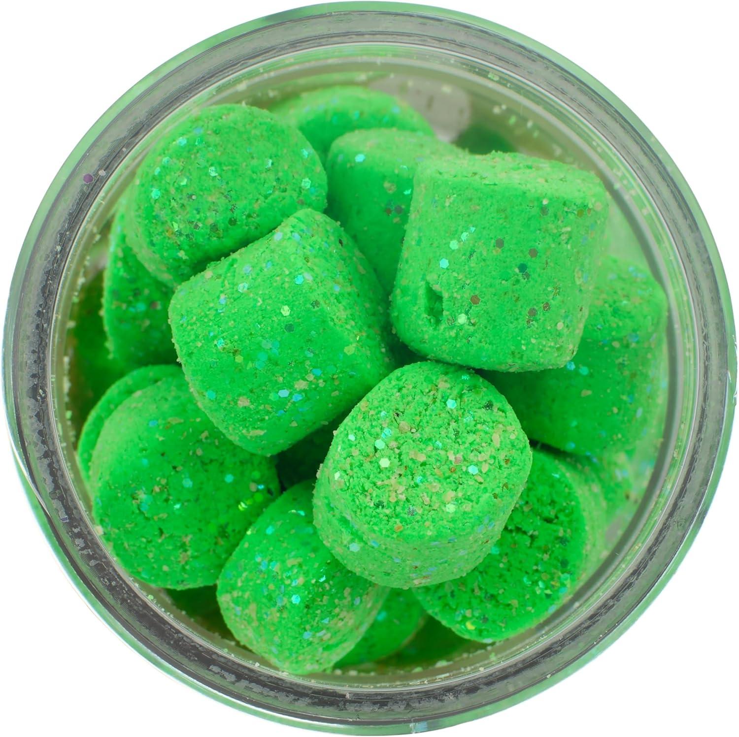 imageBerkley PowerBait Power Nuggets 4Pack Fishing Dough Bait Assorted Colors Scent Dispersion Technology Irresistible Scent and Flavor Moldable and Easy to UseSpring Green Glitter