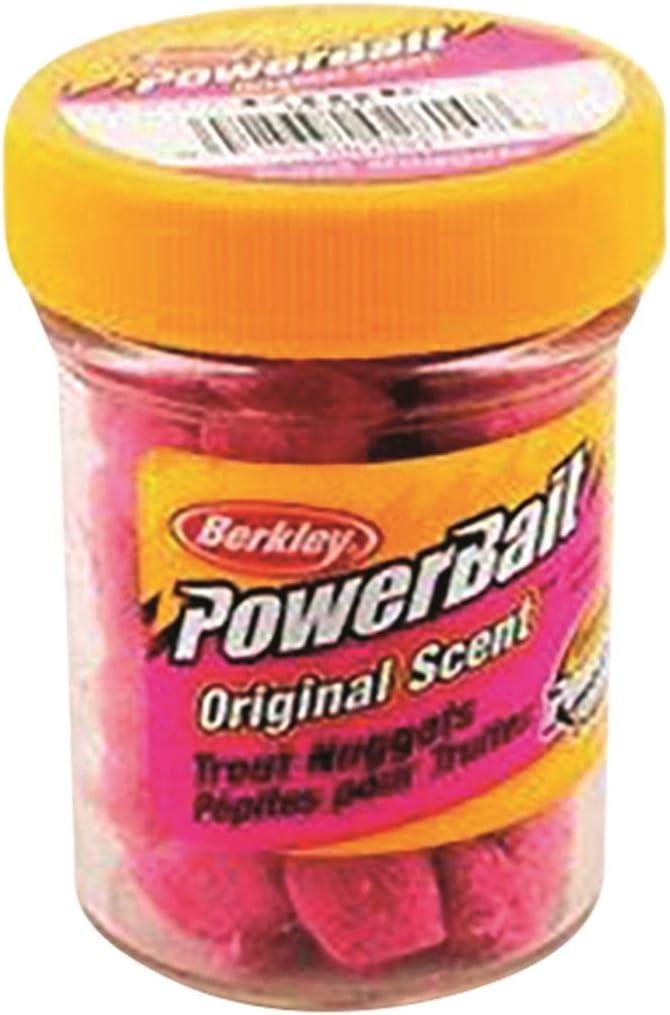 imageBerkley PowerBait Power Nuggets 4Pack Fishing Dough Bait Assorted Colors Scent Dispersion Technology Irresistible Scent and Flavor Moldable and Easy to UseFluorescent Red
