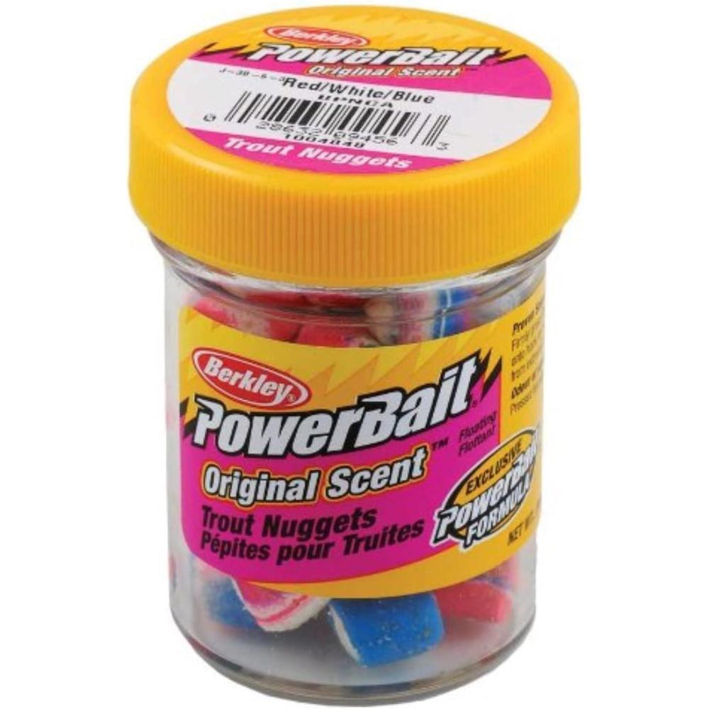 imageBerkley PowerBait Power Nuggets 4Pack Fishing Dough Bait Assorted Colors Scent Dispersion Technology Irresistible Scent and Flavor Moldable and Easy to UseCaptain America