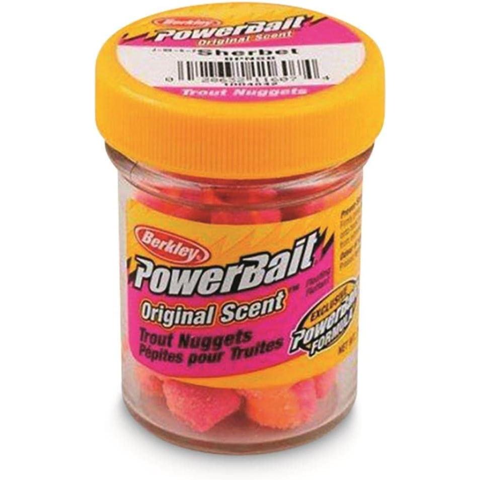 imageBerkley PowerBait Power Nuggets 4Pack Fishing Dough Bait Assorted Colors Scent Dispersion Technology Irresistible Scent and Flavor Moldable and Easy to UseSherbet
