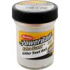 imageBerkley PowerBait Glitter Trout Bait Silver Vein Fishing Dough Bait Scent Dispersion Technology Irresistible Scent and Flavor Moldable and Easy to UseWhite