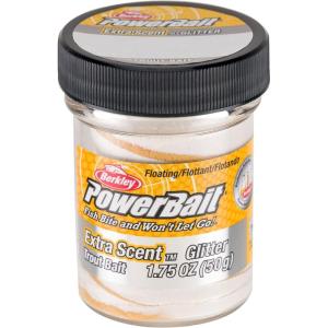 imageBerkley PowerBait Glitter Trout Bait Silver Vein Fishing Dough Bait Scent Dispersion Technology Irresistible Scent and Flavor Moldable and Easy to UseGold Vein