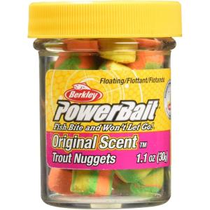 imageBerkley PowerBait Power Nuggets 4Pack Fishing Dough Bait Assorted Colors Scent Dispersion Technology Irresistible Scent and Flavor Moldable and Easy to UseRainbow
