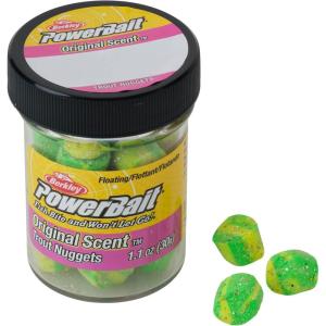 imageBerkley PowerBait Power Nuggets 4Pack Fishing Dough Bait Assorted Colors Scent Dispersion Technology Irresistible Scent and Flavor Moldable and Easy to UseLime Twist